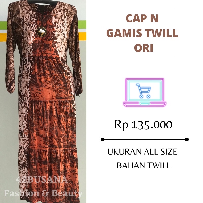 Cap N Gamis Twill Ori | Batik Asli Pekalongan
