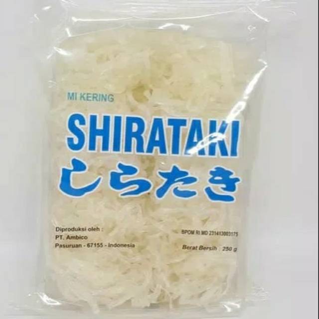 Dry Shirataki Mie Kering 250gr