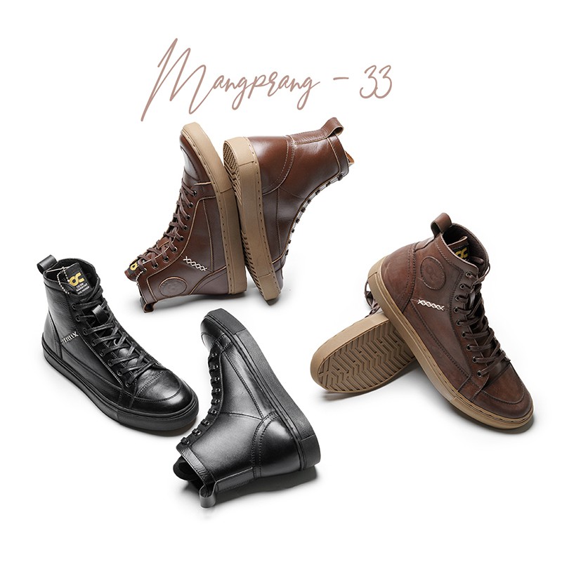Sepatu Pria Sneakers Kasual Santai Kulit Asli Cowok Bertali Men  Casual Hangout Traveling Original