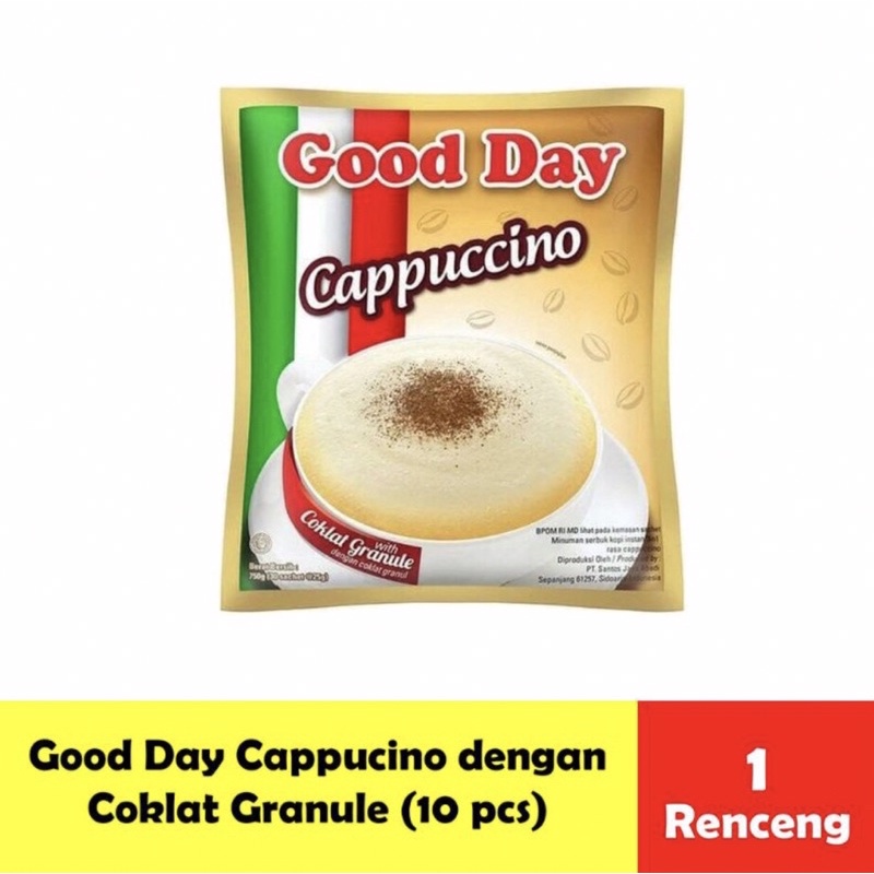 

Kopi Good / god Day Cappuccino / Capucino 25 gram x 10 Sachet