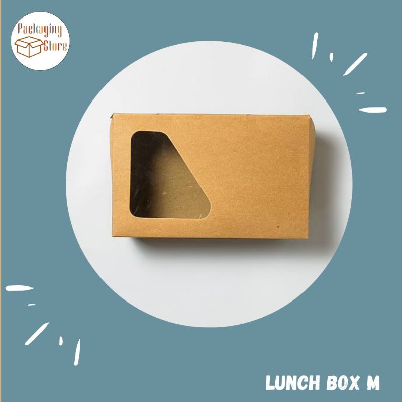 [Min 5pcs] LUNCH BOX WINDOW / LUNCH BOX M / LUNCH BOX LAMIMASI / PAPER LUNCH BOX