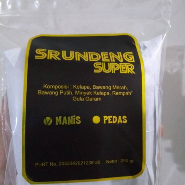 

Srundeng / Pack / 350gr (Manis / Pedas)
