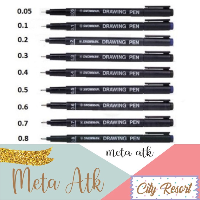 

Pendrawing- Drawing Pen Snowman (1Pc) - 0.1 -Drawing-Pen.