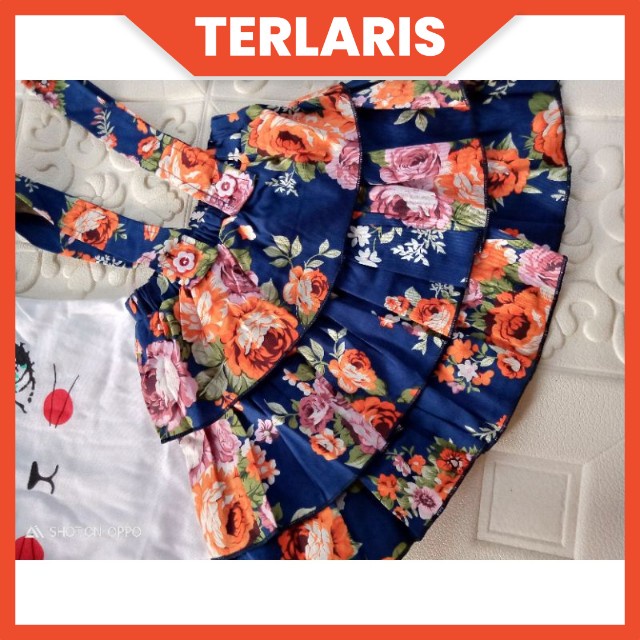 zhafira kids store - Miiko overall - Set overall anak 1-2 tahun Miiko overall Ruffle