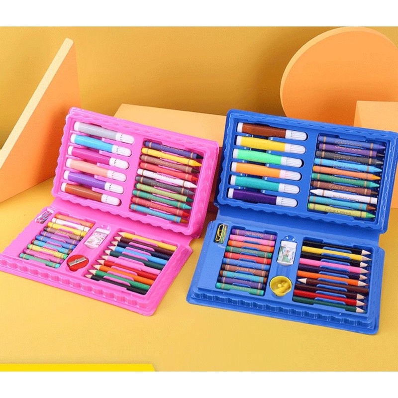 CRAYON SET ISI 42pcs / ALAT MELUKIS / ALAT MENGGAMBAR ANAK /ATK PENSIL