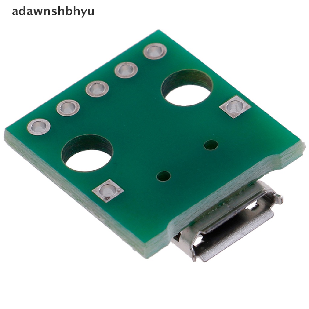 Adawnshbhyu 10Pcs Adaptor MICRO USB to DIP 5Pin Female Connector PCB Converter Board