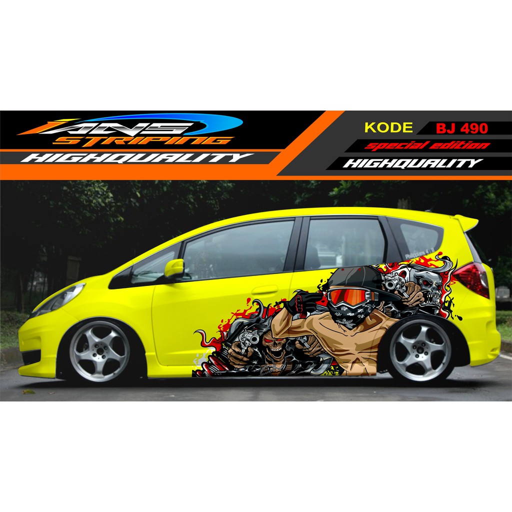 STICKER VARIASI MOBIL JAZZ, AGYA, AVANZA, SIGRA, YARIS / DECAL STICKER MOBIL / STIKER MOBIL TERBARU