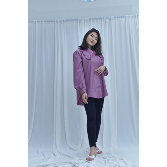 𝒛𝒖𝒓𝒊𝒃𝒂𝒔𝒊𝒄 - Bara Blouse / blouse korea oversize