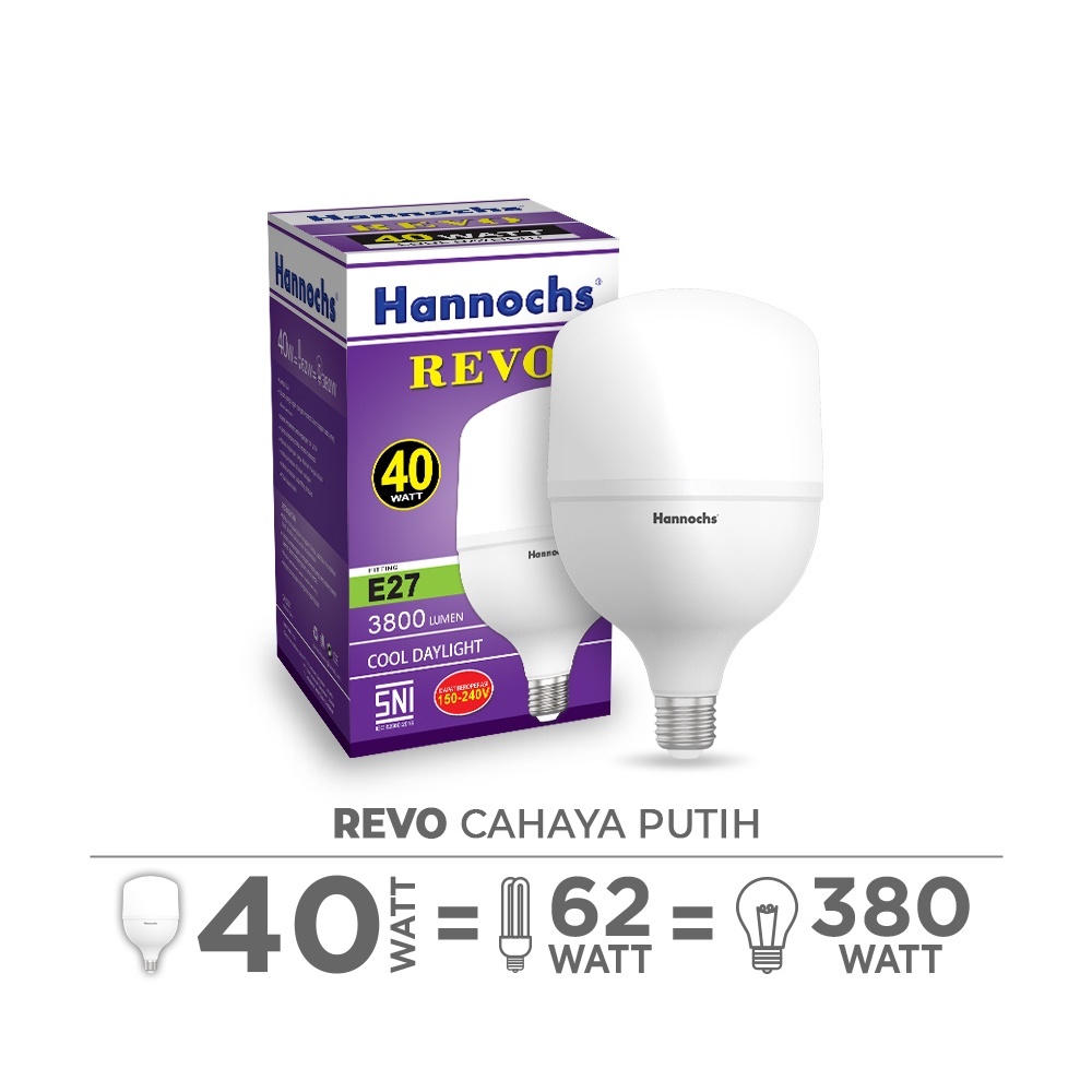 Hannochs Lampu LED Capsule Revo 40 Watt - Cahaya Putih