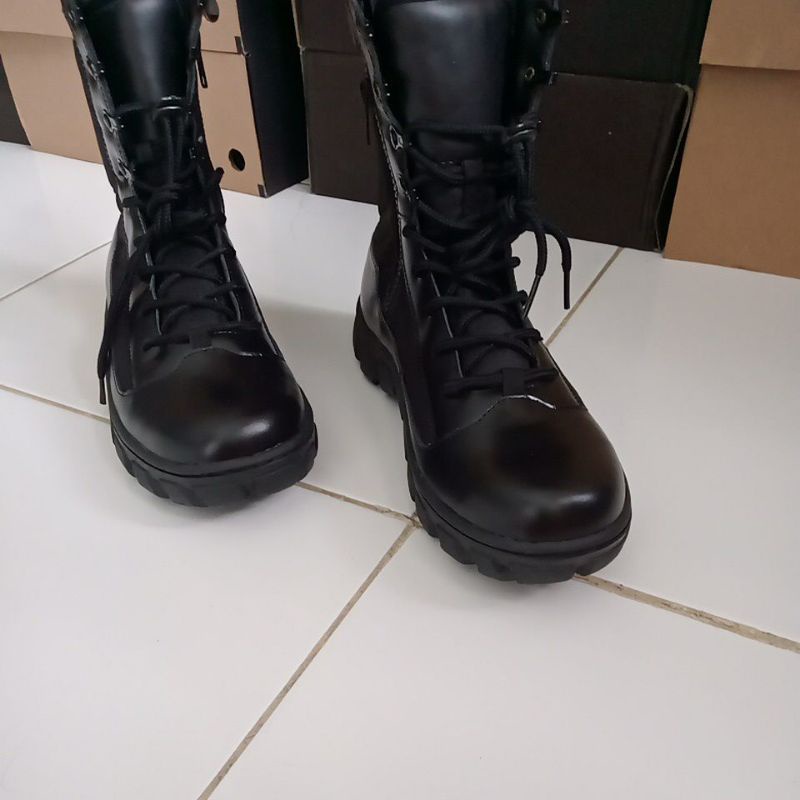 sepatu pdl TNI polri kulit