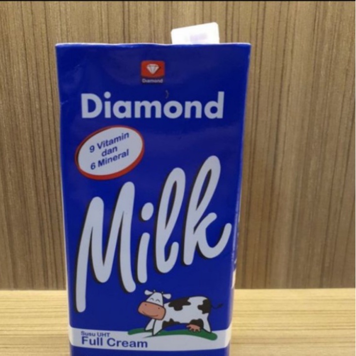 

susu uht diamond full cream 1 liter