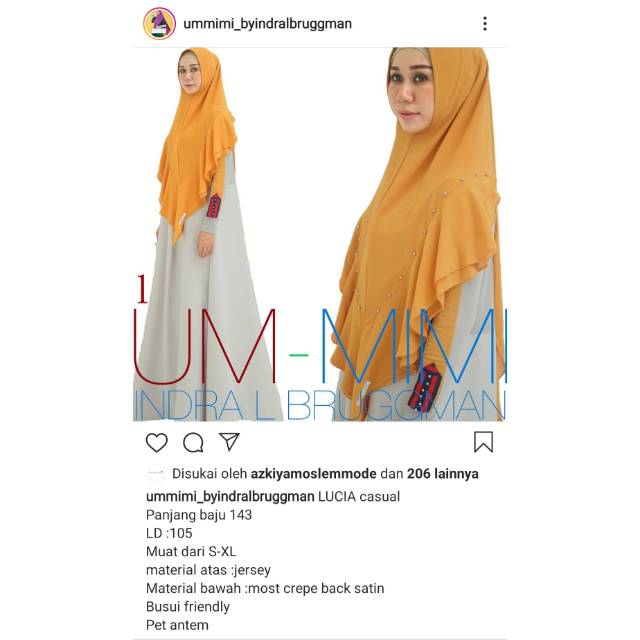 Preloved Lucia Syari Ummimi Bruggman