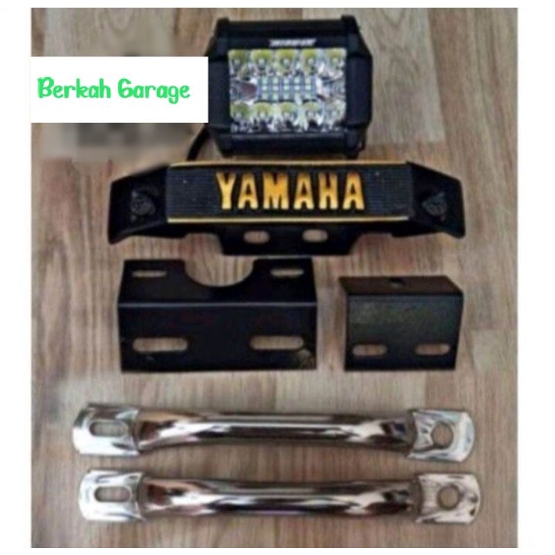 Paket Lampu Sorot 16 Mata Rx-King Set Kumis Dan Begel Samping Rx-King Tebal