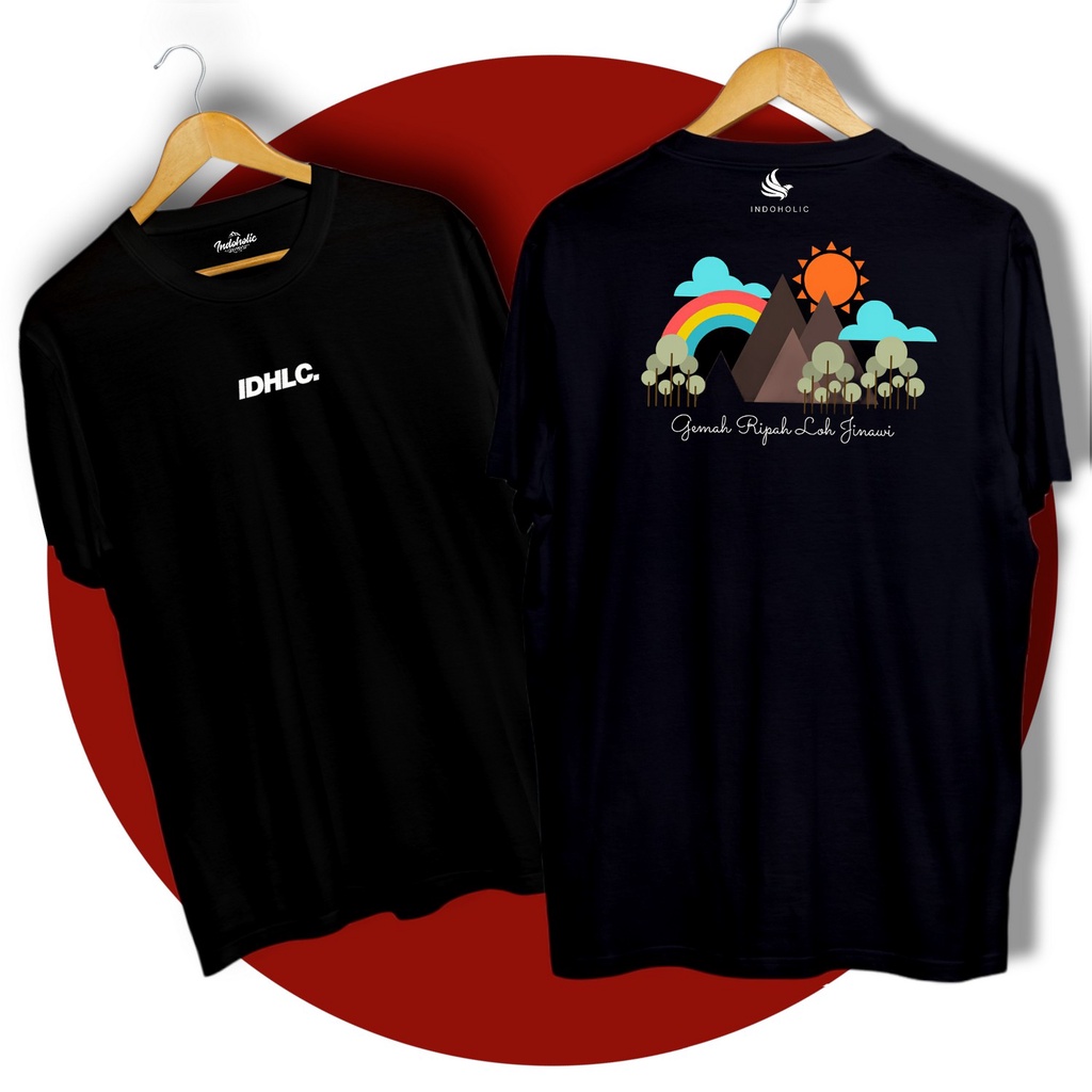 Indoholic kaos pria kaos wanita kaos distro baju kaos pria kaos oversize kaos polos H&amp;M Kaos Cewek Kaos Murah Nasa Kaos Surfing Original Gemah ripah Loh Jinawi