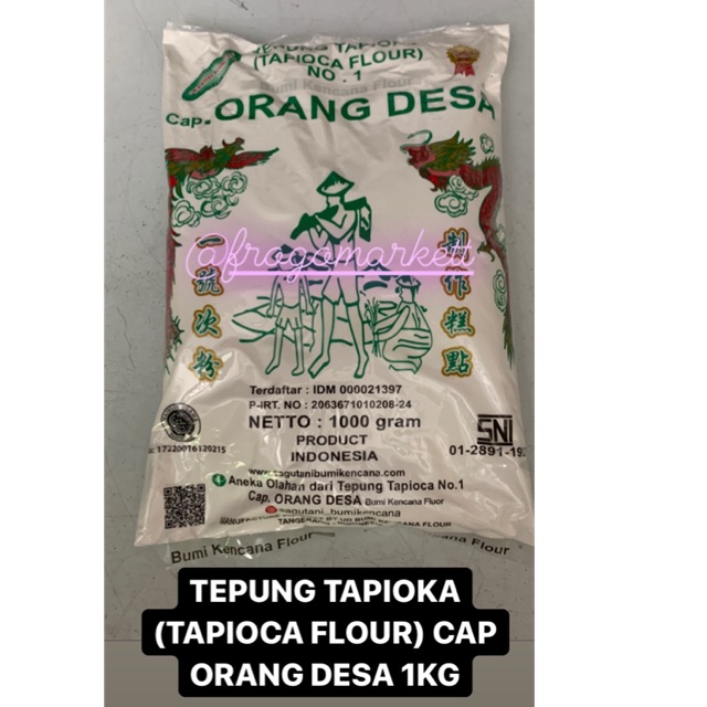 Tepung Tapioka (Tapioca Flour) Cap Orang Desa 1kg