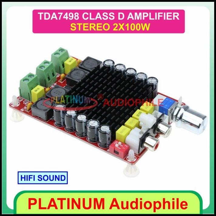Tda7498 Amplifier Class D 2X100W Tda7498E Class D Amplifier Stereo