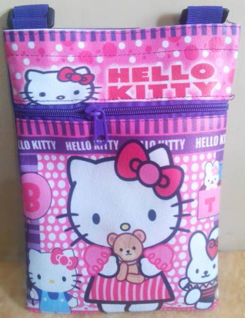 TAS SELEMPANG ANAK KARAKTER FROZEN SOFIA HELLO KITTY