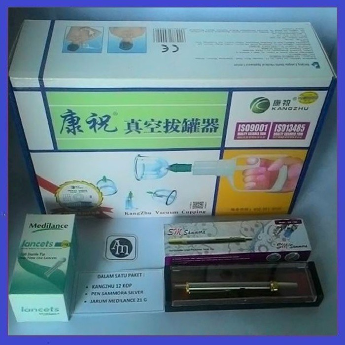 

Kangzhu 12Kop + Pen Stainless Silver + Jarum Medilance 21G By As