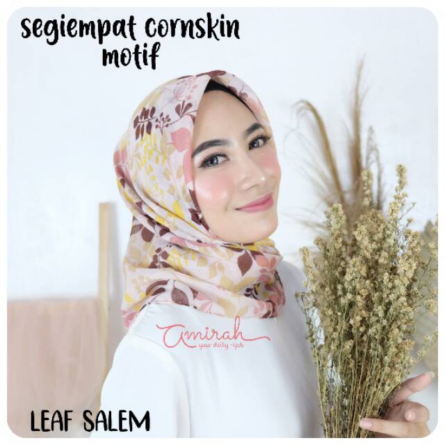 Cornskin motif segiempat |hijab| jilbab motif