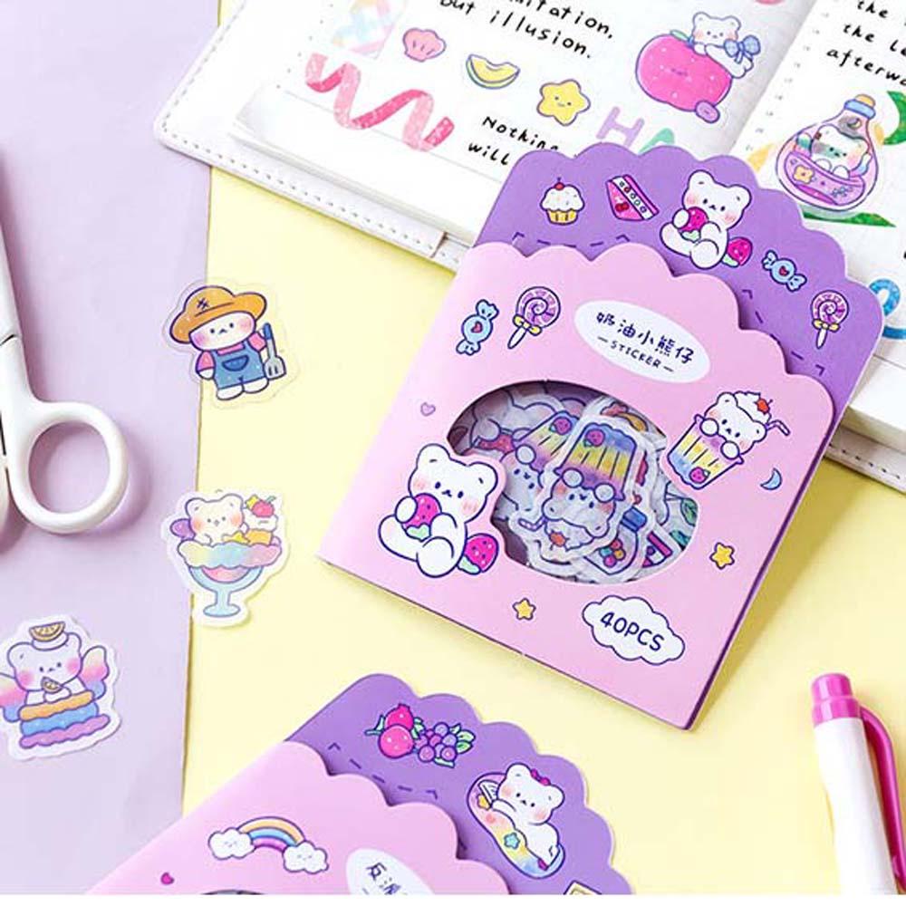 Mxbeauty Stiker Label Kawai Handmade DIY Untuk Dekorasi Album / Diary / Handbook