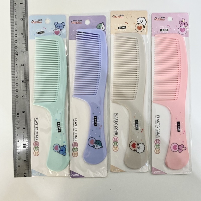 SISIR RAMBUT BTS BT21 / SISIR BESAR BTS / SISIR UNICORN PLASTIK / sisir lurus plastik