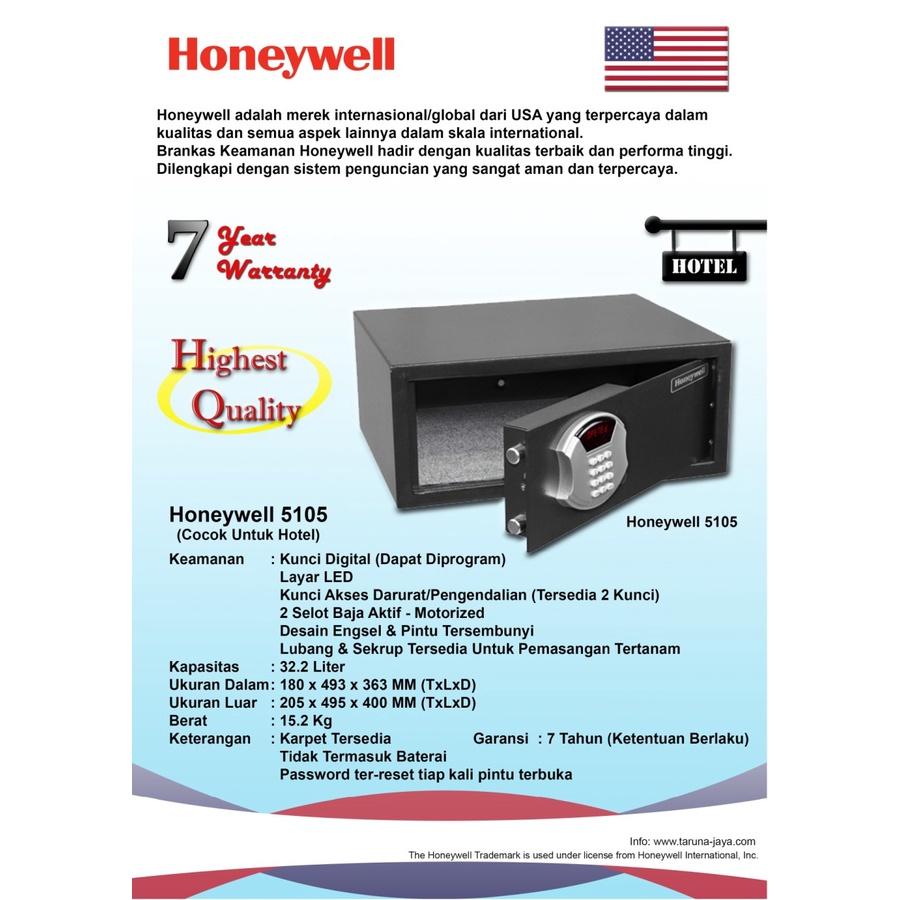 BRANKAS | HONEYWELL 5105 | ORIGINAL | GARANSI RESMI