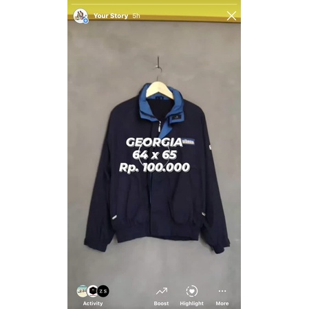 Jaket Windbreaker Georgia