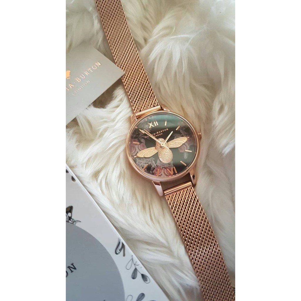 Jam Tangan Original Merk Olivia Burton 3D Type Bee