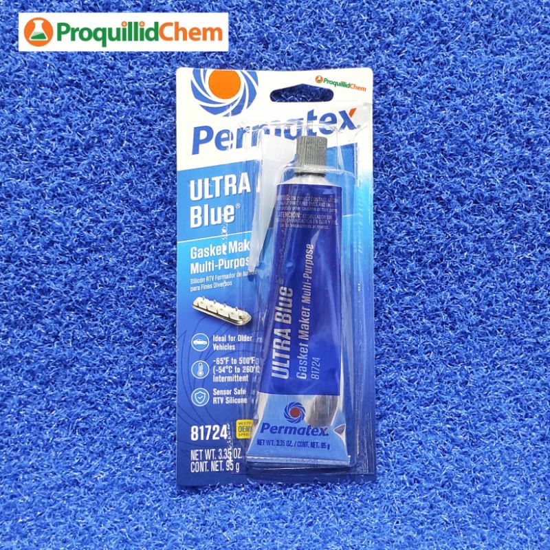 Jual LEM RTV PERMATEX ULTRA BLUE RTV 77BR ULTRA BLUE SILICONE GASKET
