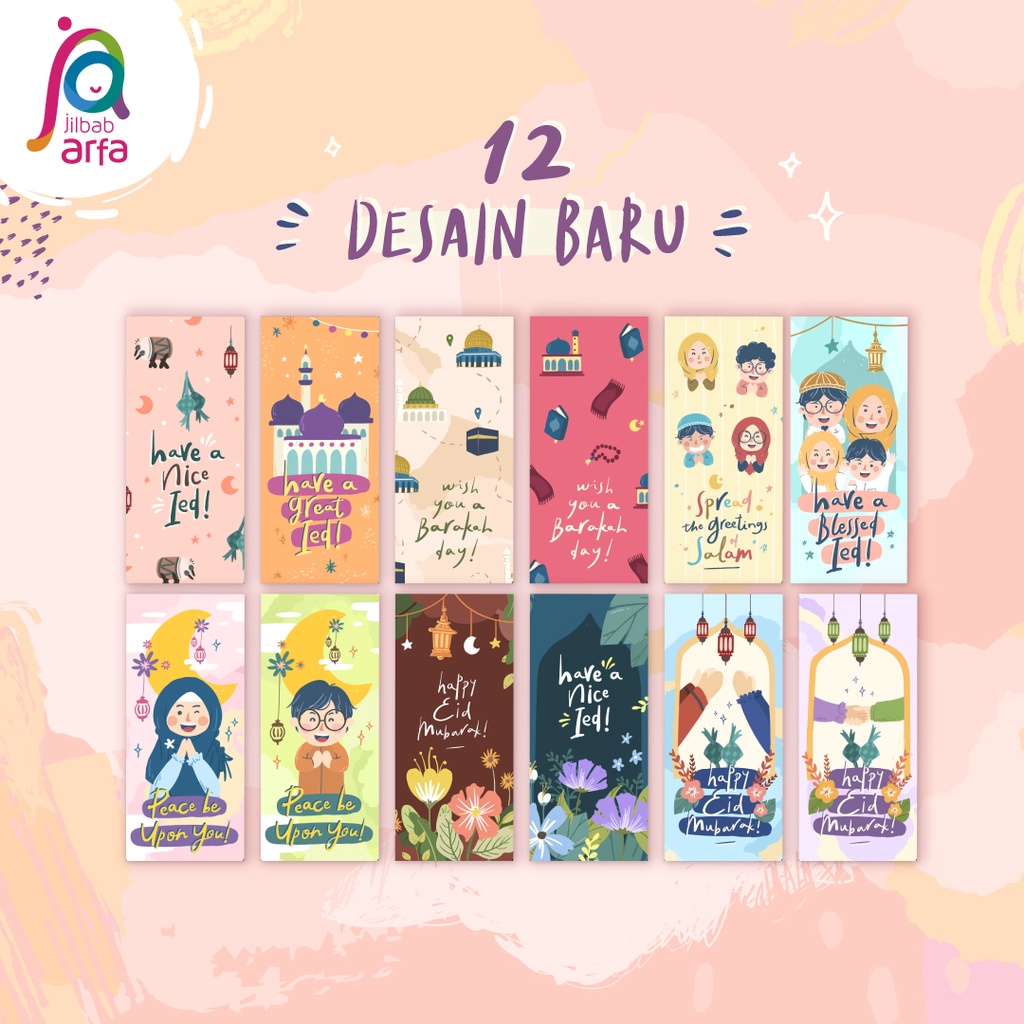 Amplop Lebaran Idul Fitri by Jilbab Arfa - Isi 24pcs