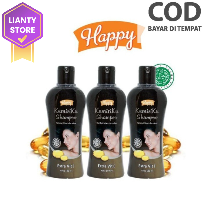 Shampo Perawatan Rambut Penghilang Uban dengan Kandungan Kemiri Asli 100% ORIGINAL BPOM [BIG*PROMO]