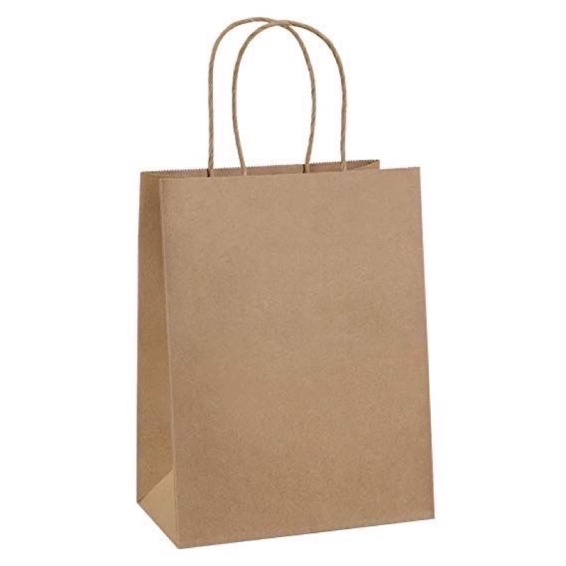 bag paper polos goodie bag gift bag paper bag tas kado kertas polos kraft kiky okey 29x24x8cm