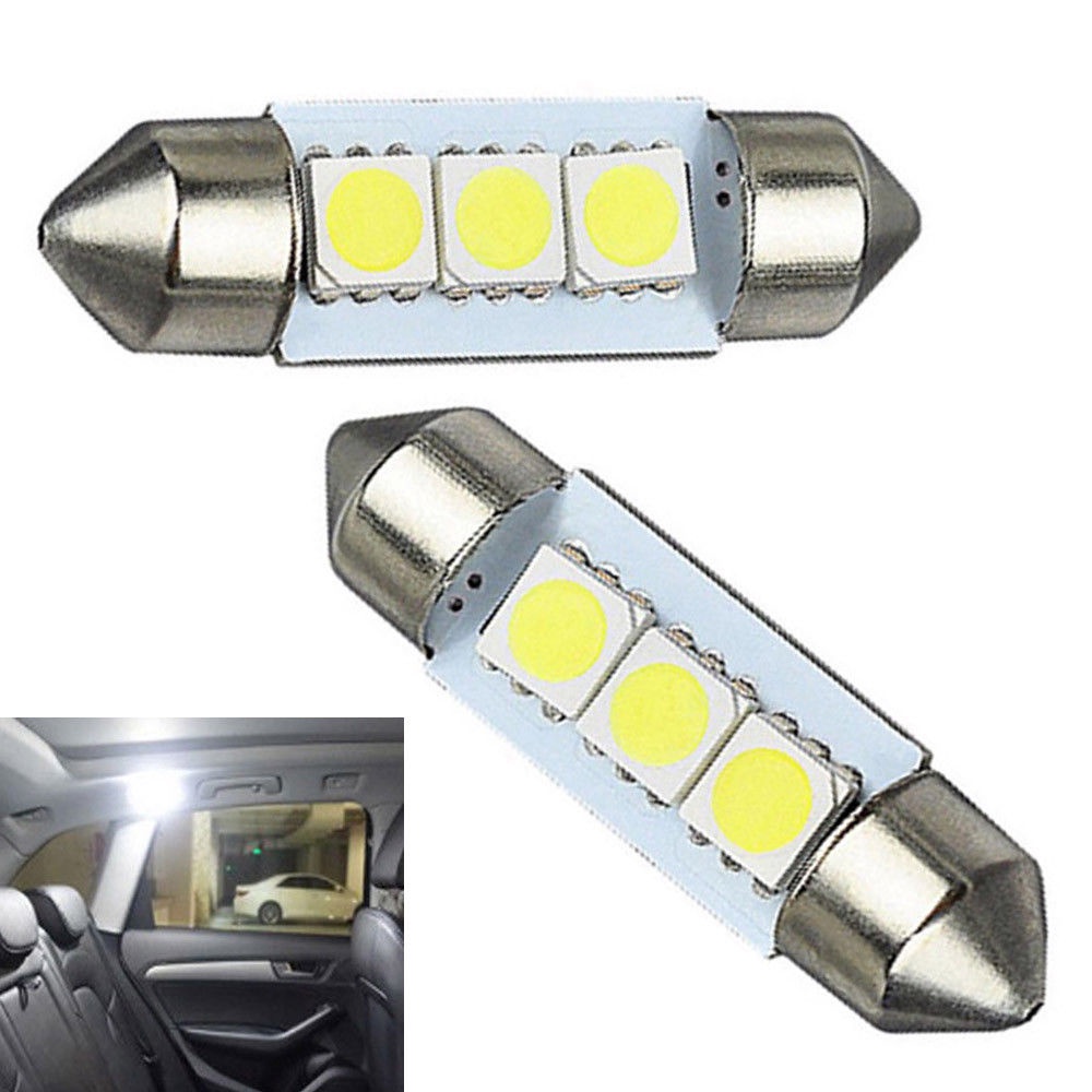 14pcs White LED 1157 T10 31 36mm Car Interior Light Kit Set /  Auto Map Dome License Plate Door Lamp Set