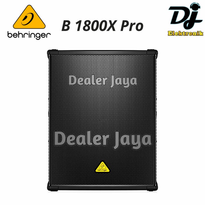 Speaker Subwoofer Behringer B 1800 X Pro / B1800XPro - 18 inch