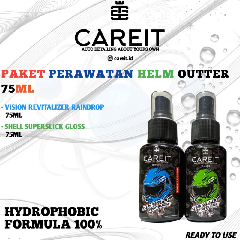 CAREIT - Helmet Care | Visor Care | Shell Sealent | Daun Talas Effect