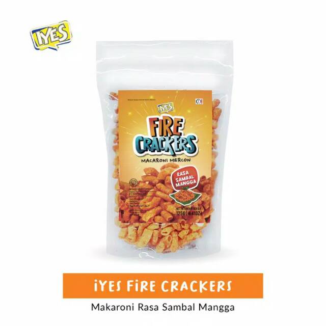 

Iyes Fire Crackers rasa sambal mangga - 125 gr