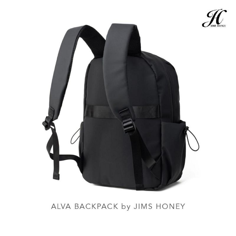 Alva Backpack Jimshoney Original Tas ransel pria wanita tas sekolah kerja anti air muat laptop cod-2