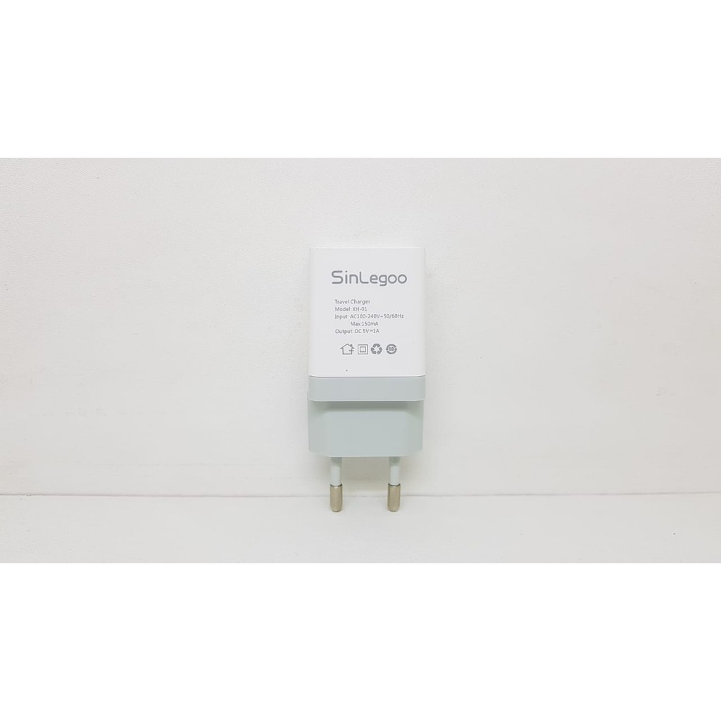 Travel Charger iPhone XH-01 SINLEGOO 1A plus Kabel Sinkronisasi Data Cable Lightning XH 01 GARANSI