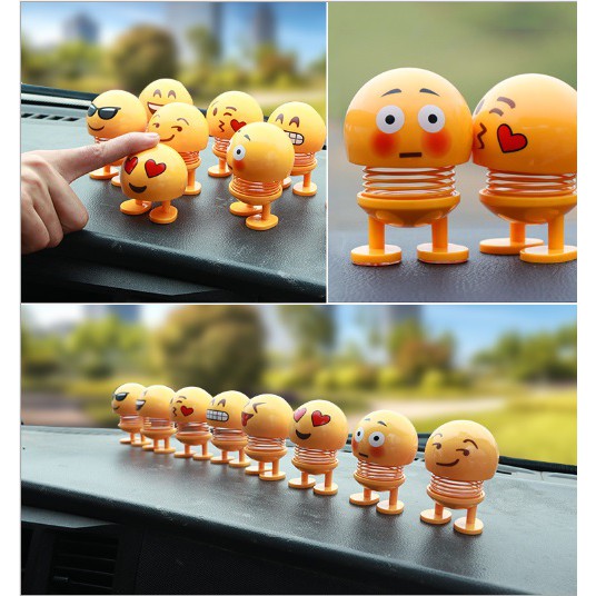 Pajangan Per EMO Lucu Dashboard Mobil
