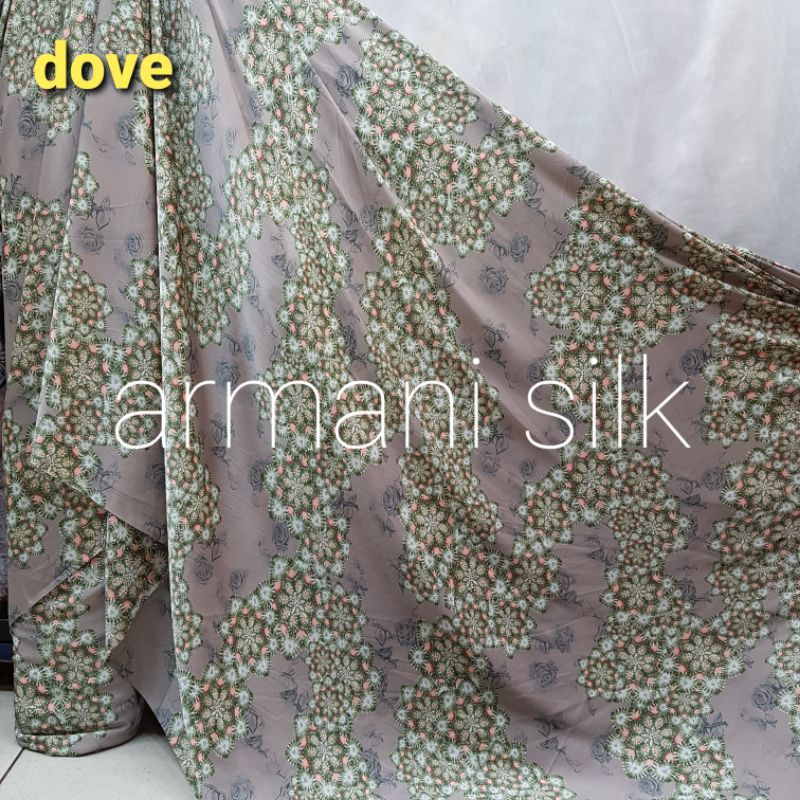 Kain Armani Silk Stretch Motif Shopee Indonesia