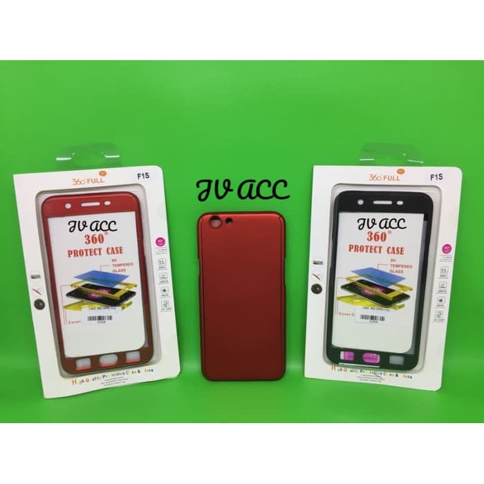 CASE 360 + TEMPERED GLASS OPPO A83 / A71 / F5 / F1S / A59 / A39 / A57 / F3 PLUS