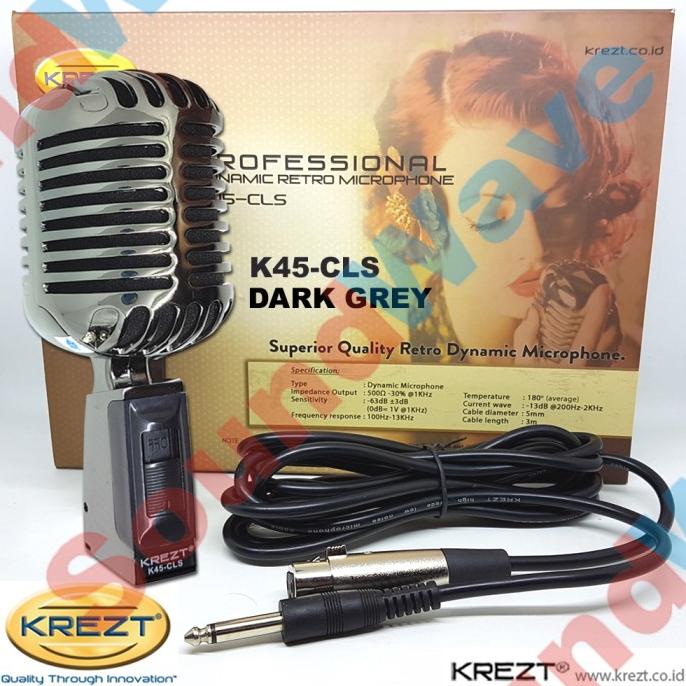 KREZT NEW K 45 CLS MIC RETRO/MICROPHONE CLASSIC/MIK KLASIK KABEL K45