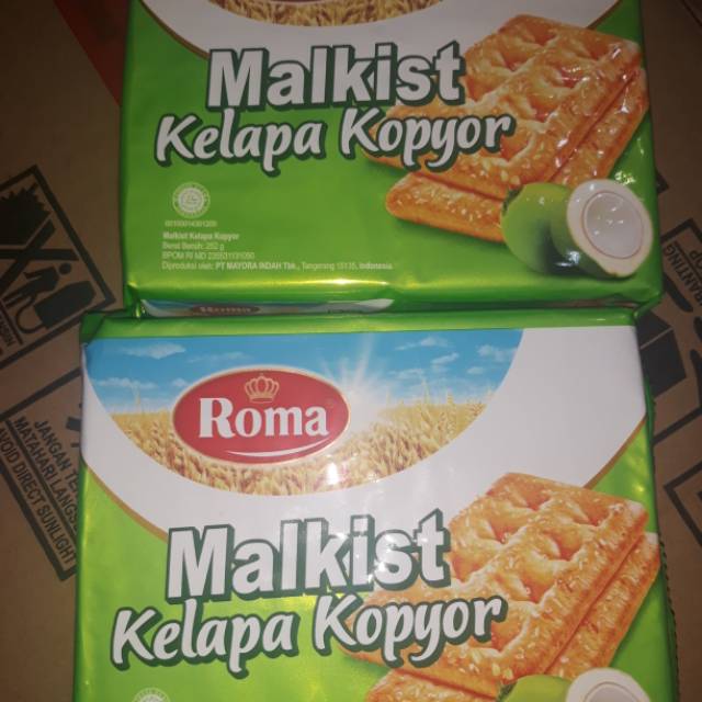 

Roma Malkist Kelapa Kopyor / Biskuit Roma Malkist