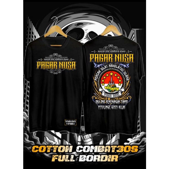 kaos pagar nusa full bordir termurah termurah BISA COD