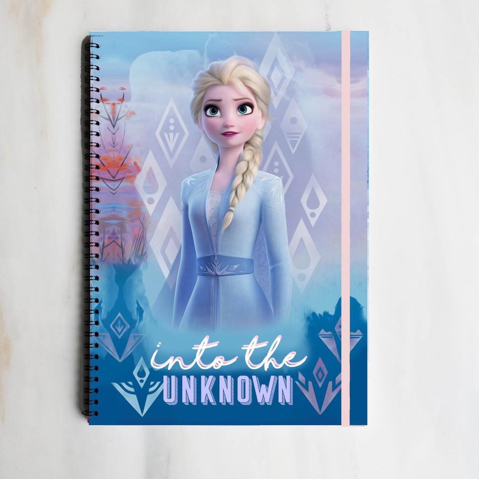 

(HOT PRODUCT BEST SELLER) [DISNEY] FROZEN 2 ELSA & ANNA DOUBLE SIDED Notebook A4 & A5 School Buku Tu