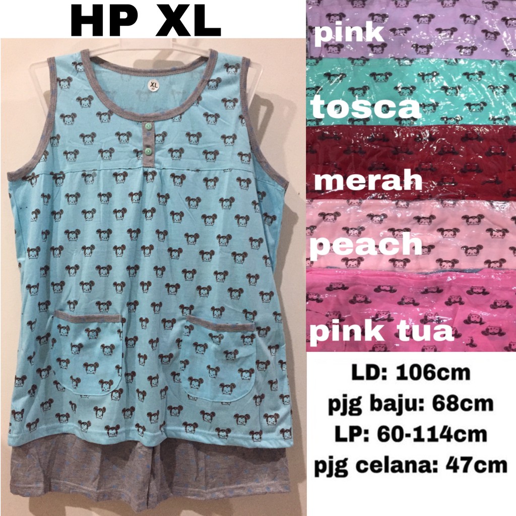 BAJU TIDUR BERIS HP XL - MICKEY TSUM2