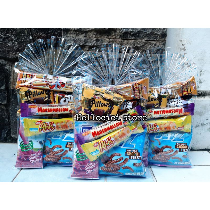 

PARCEL BINGKISAN SNACK 5.800 BINGKISAN RAPI SNACK KEMASAN ULANG TAHUN