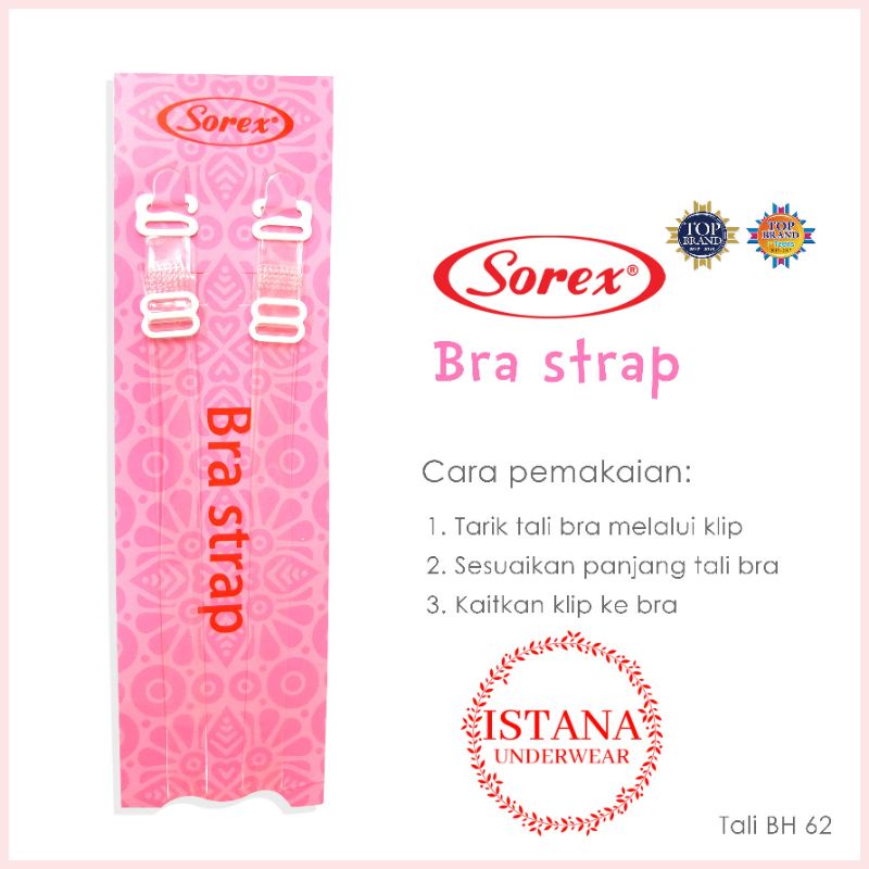 Tali Bh bening / Tali Bra Transparan Sorex ORI / BRA STRAP