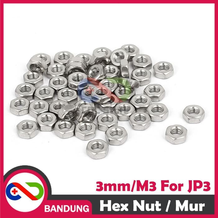 10PCS MUR 3MM HEX NUT 3MM FOR SPACER JP3 M3 HEX NUTE BAUD 3MM