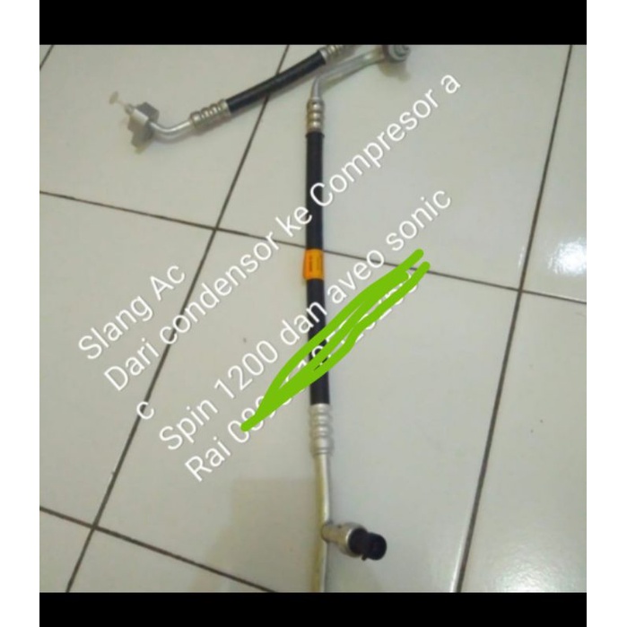Selang AC condesor ke compresor Aveo Sonic /selang AC condensor spin 1200 cc